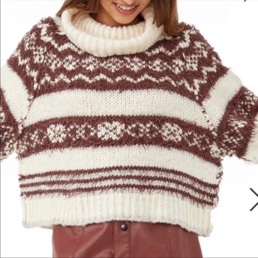 Free People Check Me Out Turtleneck Sweater NWT - Picture 3 of 5